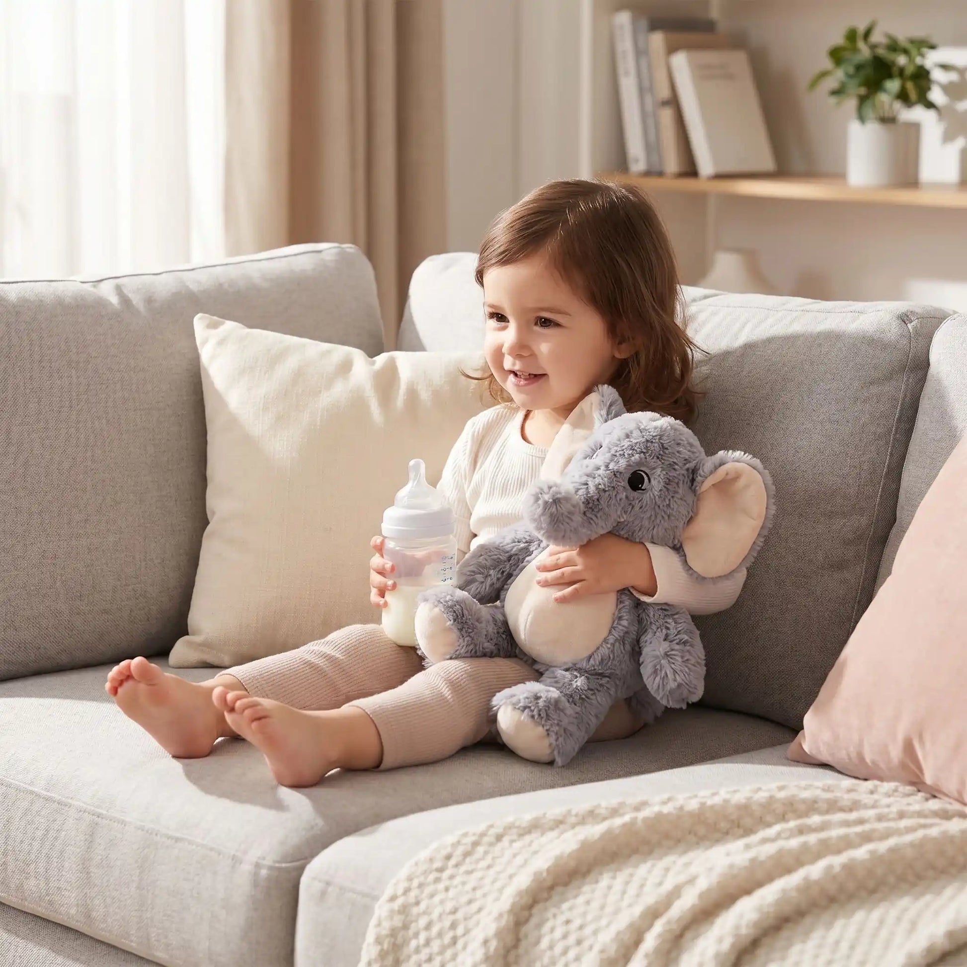 peluche-elephant-bleu-fille-petite-calin