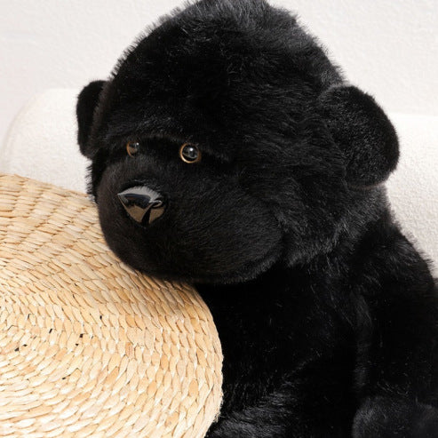 peluche gorille noire comme vrai