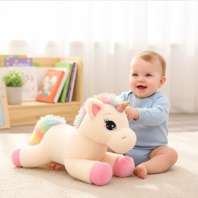 peluche-licorne-rose
