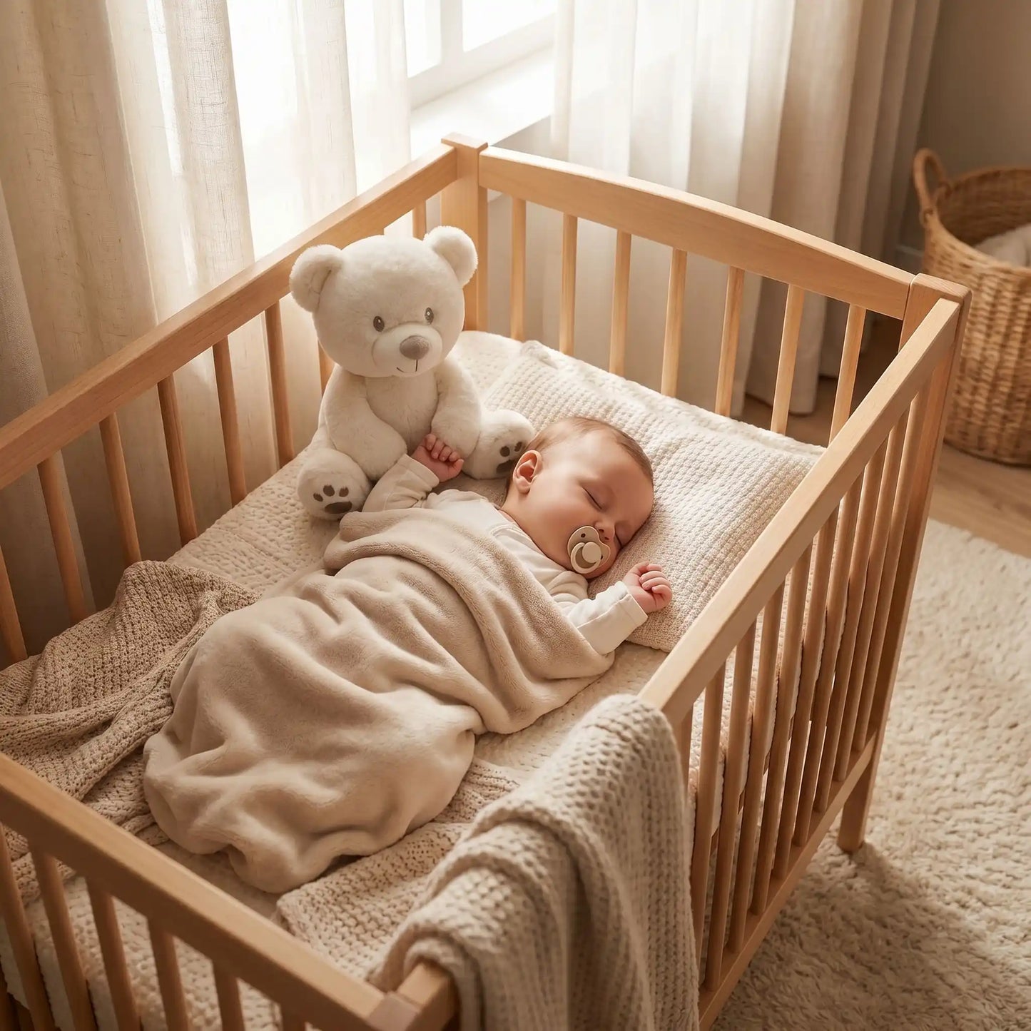 peluche-ours-blanc-yeux-gris-brode