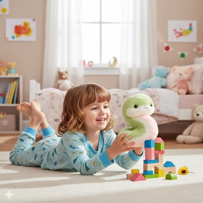 Peluche serpent toute douce