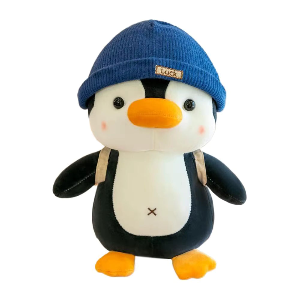 peluche pingouin bleu