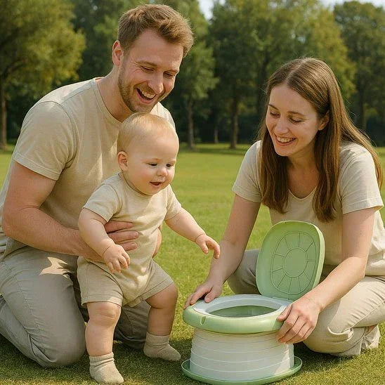 Pot bebe apprentissage pipi avec les parents