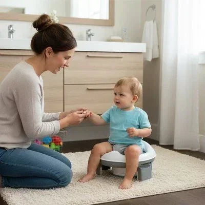 Pot bebe gris pour apprendre