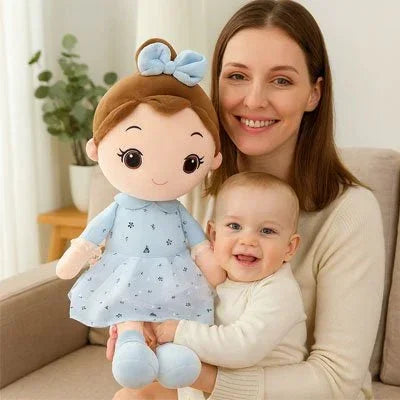 Poupée de chiffon   bleu plus grand que bébé