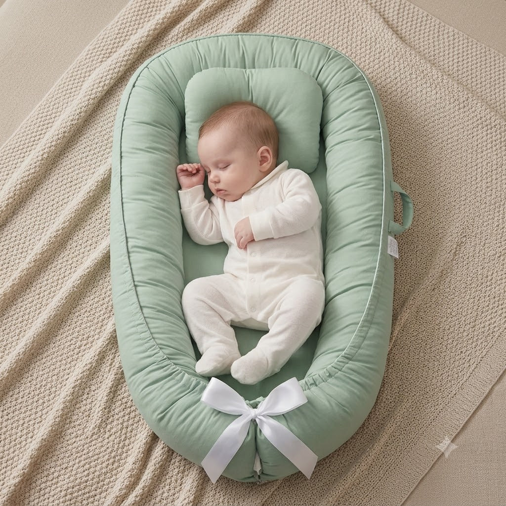 reducteur-de-lit-bebe-vert-cocon-securite