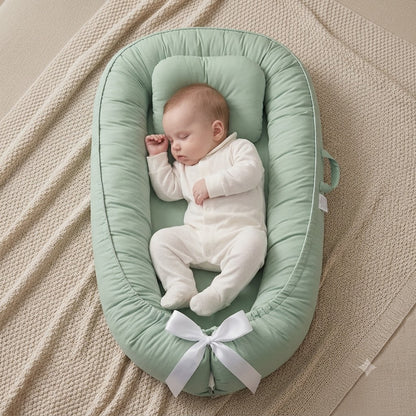 reducteur-de-lit-bebe-vert-cocon-securite