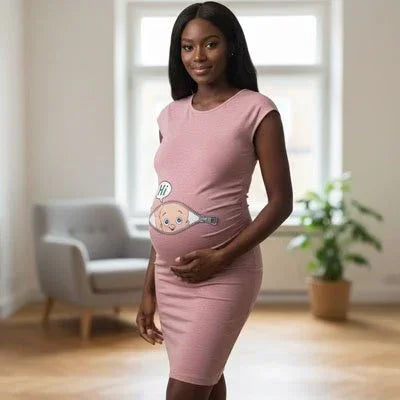 Robe grossesse  rose