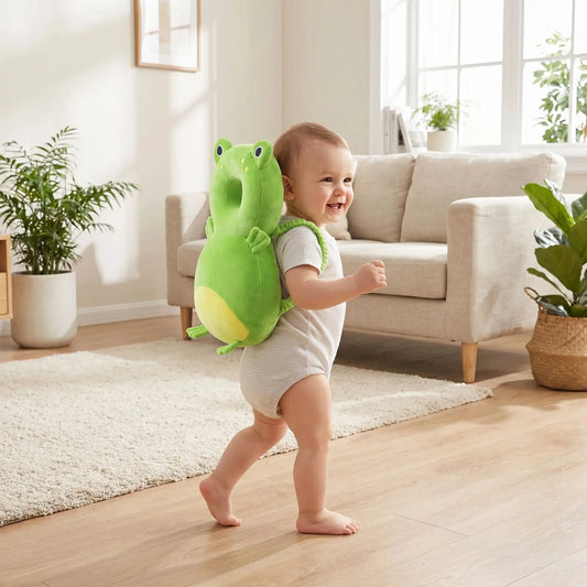 sac-a-dos-anti-chute-bebe-grenouille-protection