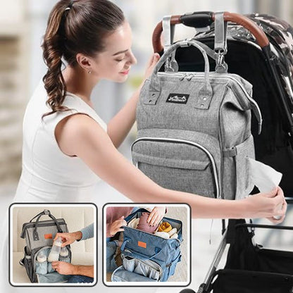 Sac a langer gris clair