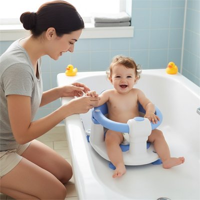 Siege de bain bebe bleu