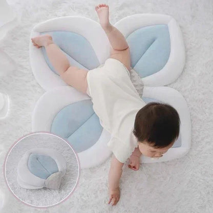 Siege de bain bebe fleur bleu