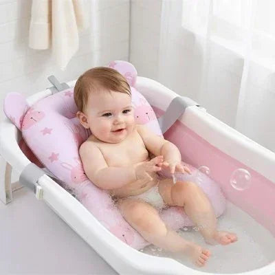 siege de bain  bebe  ours rose
