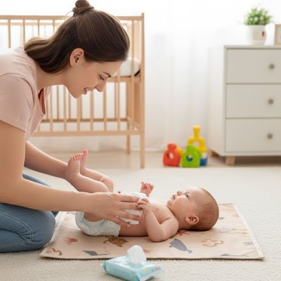 Tapis à langer nomade confortable