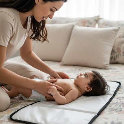 Tapis à langer nomade pratique