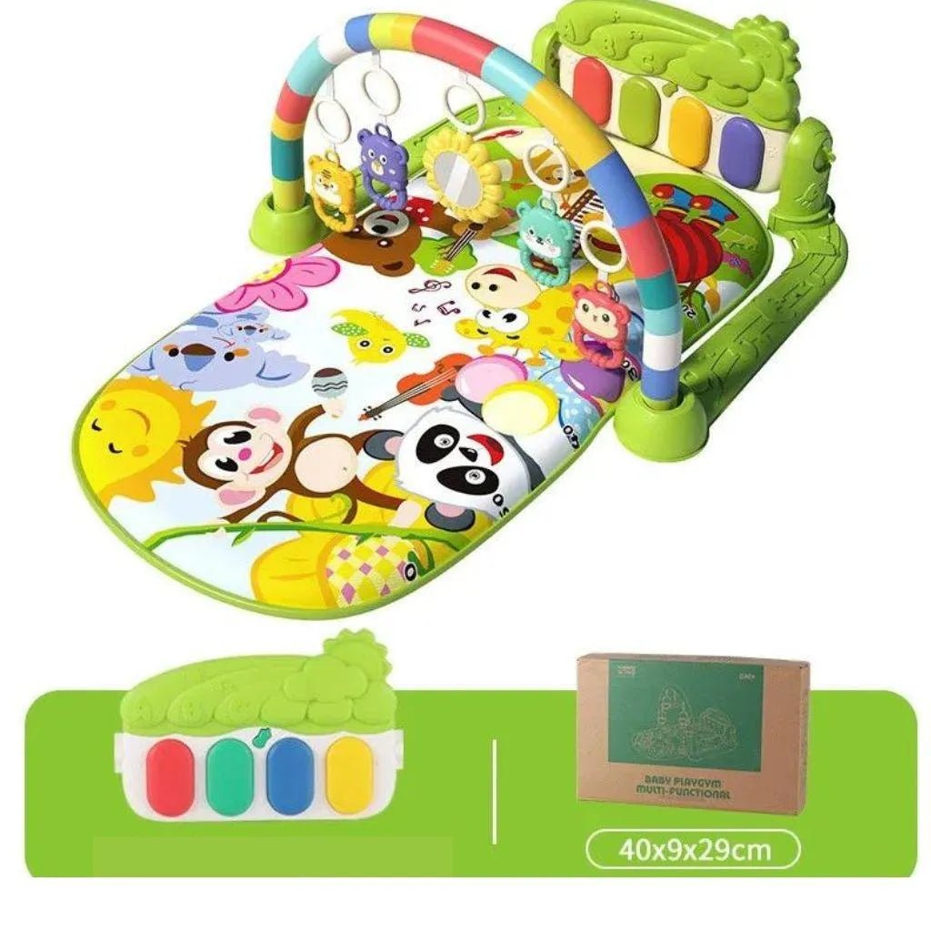 Tapis d'éveil bébé vert - nanoukid