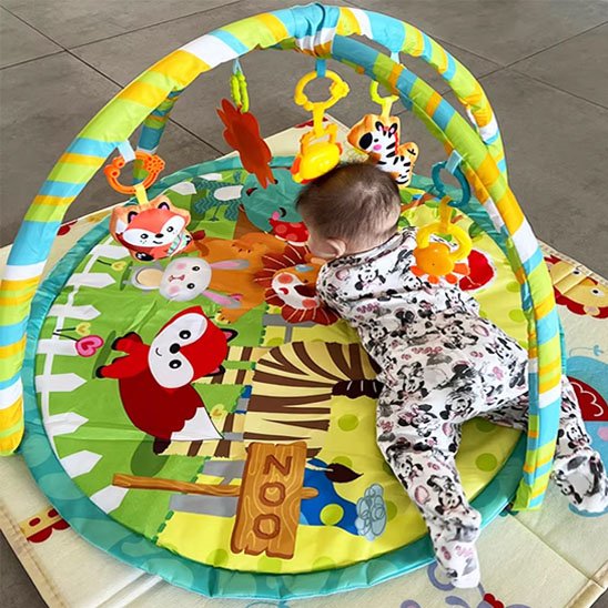 tapis d'éveil  vert