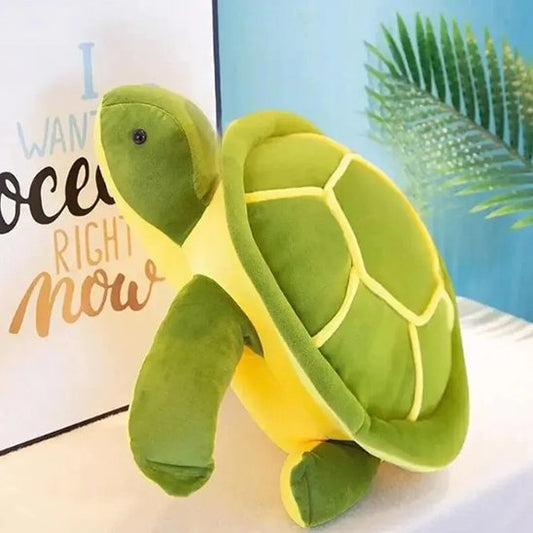 Tortue peluche verte toute douce