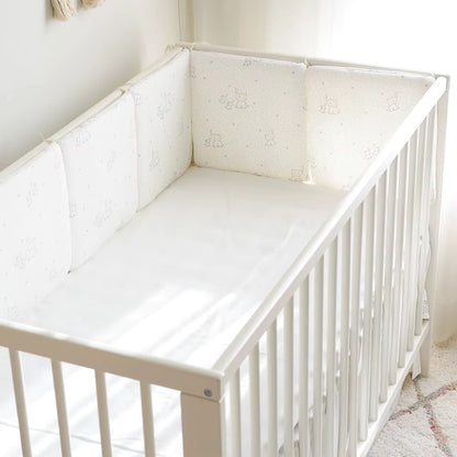 lit bébé avec tour de lit blanc epure 