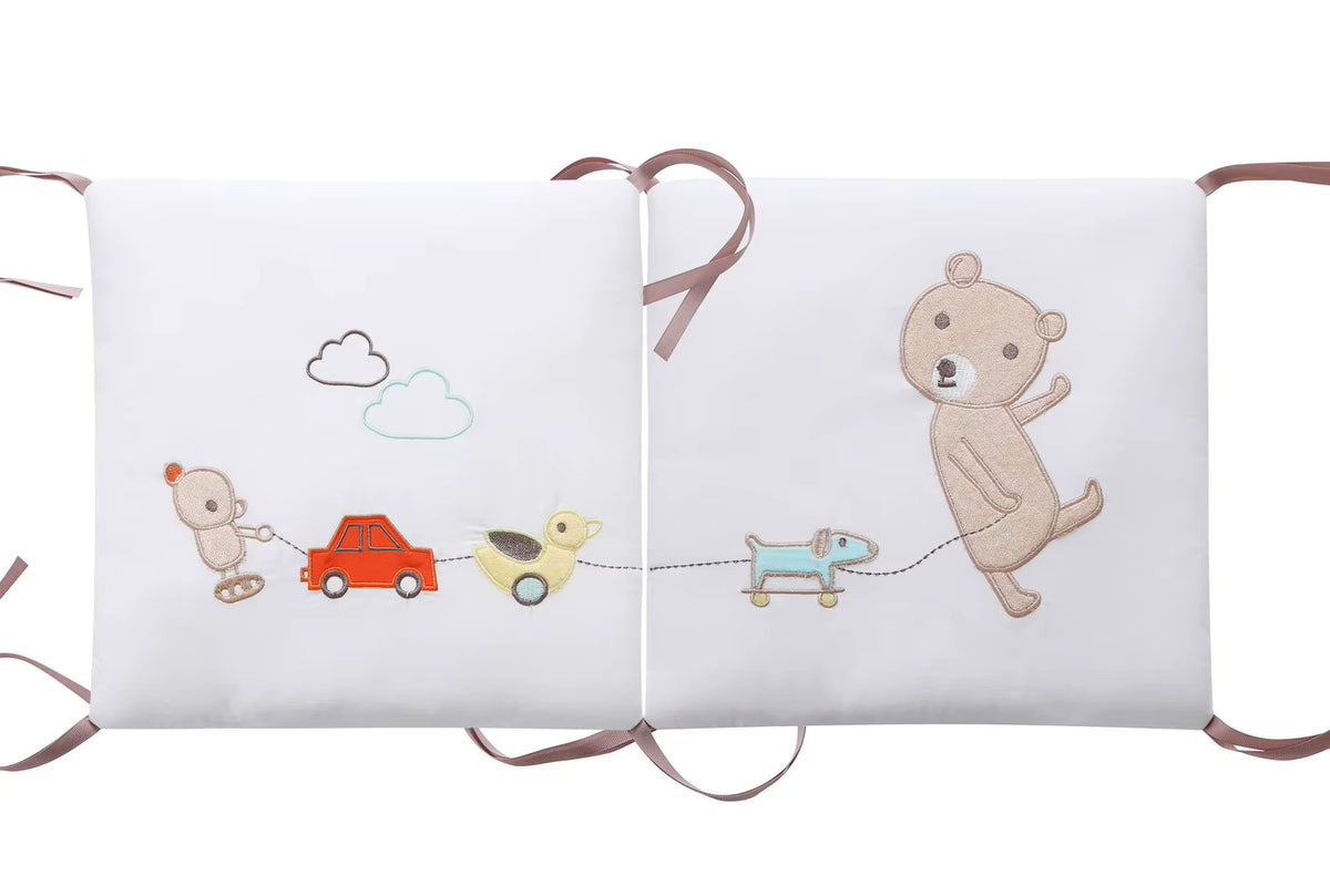 tour de lit bebe ourson protection modulable