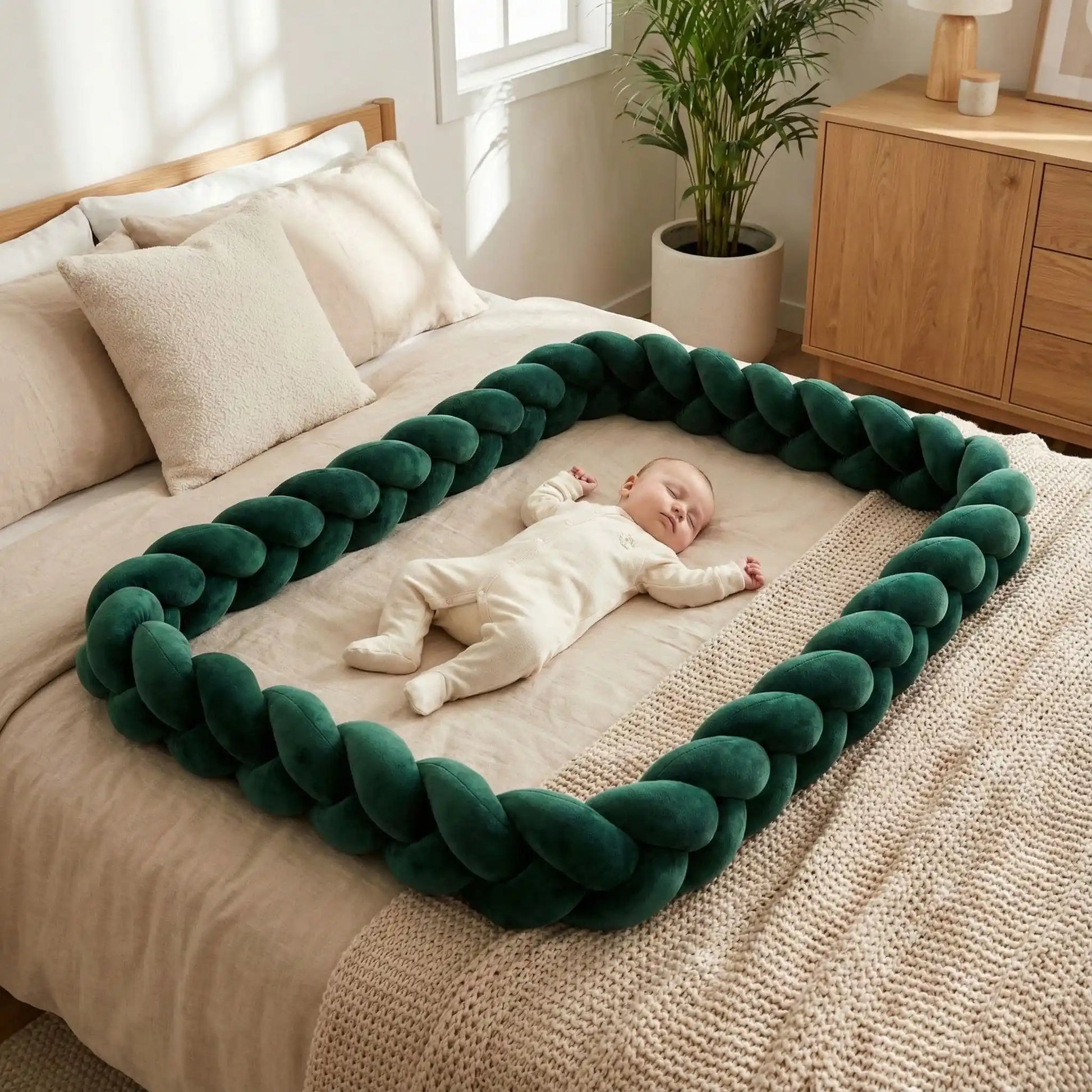 tour-lit-vert-sapin-bébé