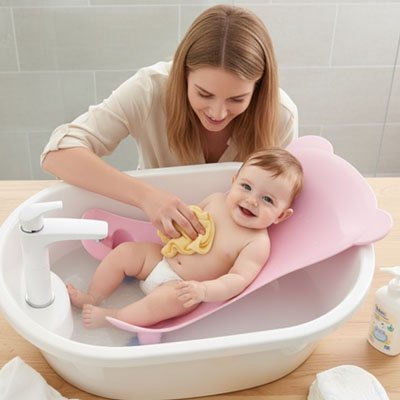 Transat de bain bébé confortable