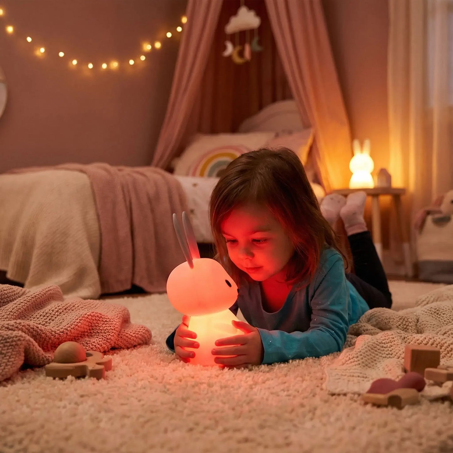 veilleuse-bébé-lapin-rouge-lumière