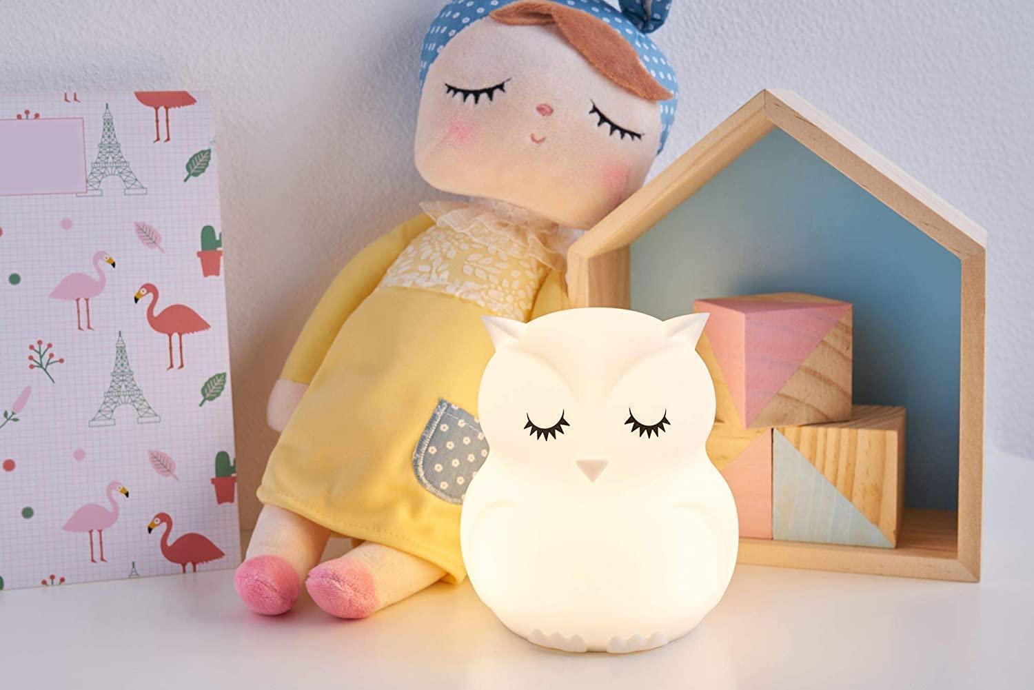 VEILLEUSE BEBE LED HIBOU AVEC TELECOMMANDE | PILOU LIGHT™ - nanoukid