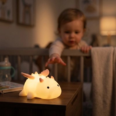 Veilleuse bébé lumière chaude avec bébé
